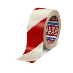 Adhesif De Marquage 60760 33 M X 50 Mm Blanc / Rouge Tesa