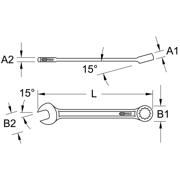 Clé Mixte 32mm Ks Tools 2 Clé Mixte 32mm Ks Tools – Image 2