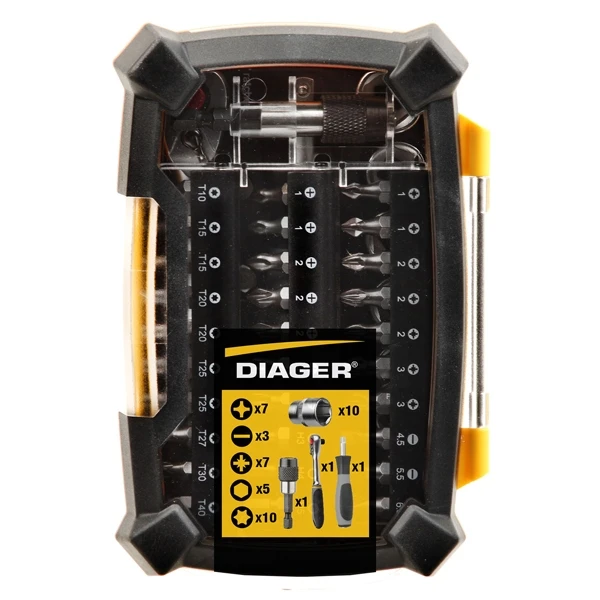 Coffret Torsion 46 Pieces Douilles Embouts Diager 1 Coffret Torsion 46 Pieces Douilles Embouts Diager