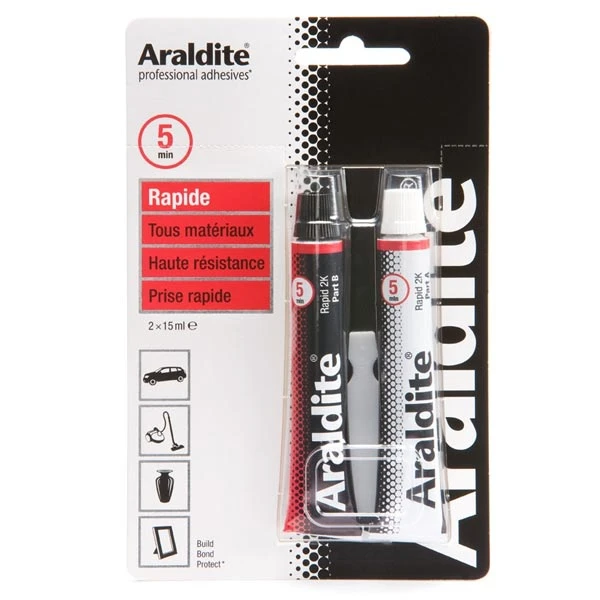 Colle Epoxy Rapide 2x15ML Araldite 1 Colle Epoxy Rapide 2x15ML Araldite