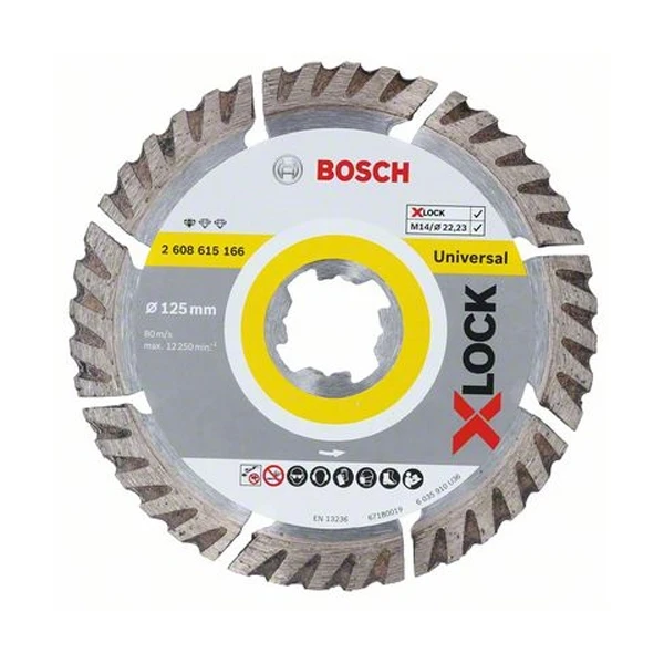 Disque Diamant Universel Xlock D125mm Bosch 1 Disque Diamant Universel Xlock D125mm Bosch