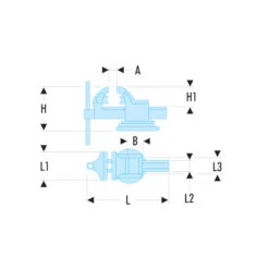 Etau De Chantier Pivotant 125mm Facom