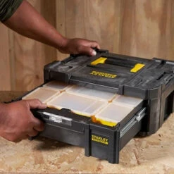 Malette Grand Tiroir 6 Casiers Pro-Stack Fatmax 9.5L Stanley -Outils Séries Magasin malette grand tiroir 6 casiers pro stack fatmax 9.5l stanley 3