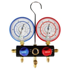 Manifold 2 Voies R410A / R32 Avec Voyant Et Flexibles Javac