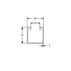 Rail 41x41x2x3000mm Sikla -Outils Séries Magasin rail 41x41x2x3000mm erico 2